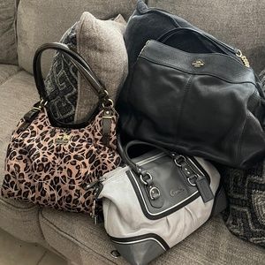 Bundle of 3 AUTHENTIC COACH BAGS